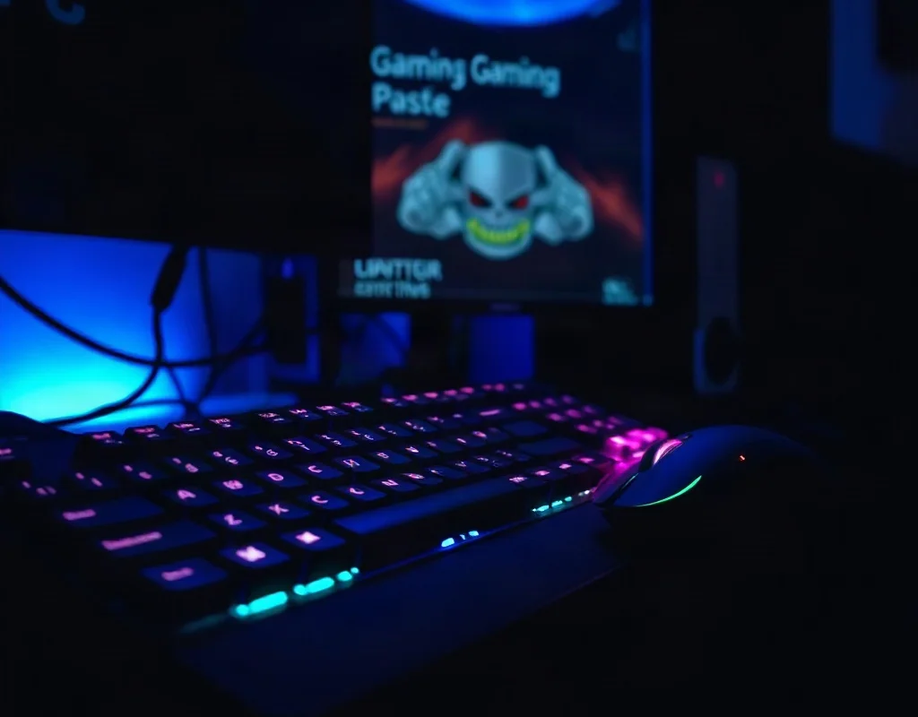 Bàn phím và chuột máy tính dành cho game thủ, minh họa chơi bắn cá trên PC.