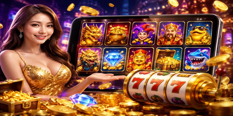 Giao diện sảnh game nổ hũ S66 với thiết kế đồ họa 3D hiện đại và trực quan